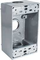 cast metal outlet box|emerson cast hub box.